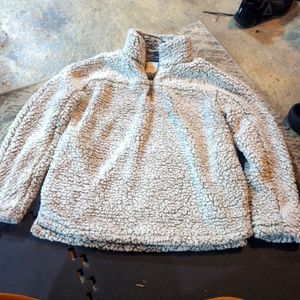 Thread & supply high quality thick Sherpa quarter zip pullover.